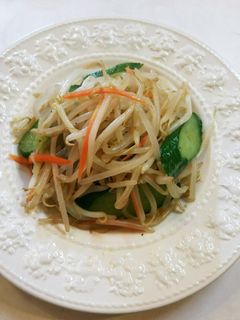 もやし きゅうり 鶏ガラスープの素炒め-レシピのメイン写真