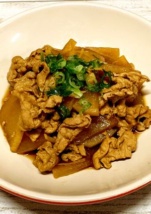 味しみしみ豚肉と大根の炒め煮♪-レシピのメイン写真