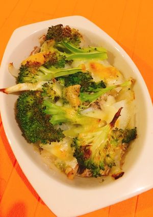 鯖缶玉ねぎブロッコリーオーブンチーズ焼き-レシピのメイン写真