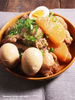炊飯器で簡単!鶏手羽元と大根の煮物-レシピのメイン写真