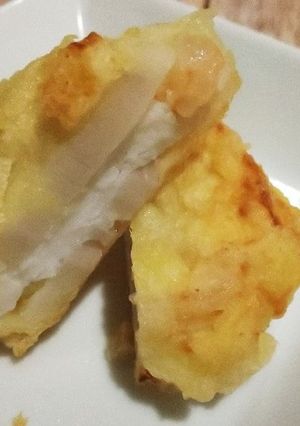 小えびとはんぺんの蓮根はさみ揚げ-レシピのメイン写真