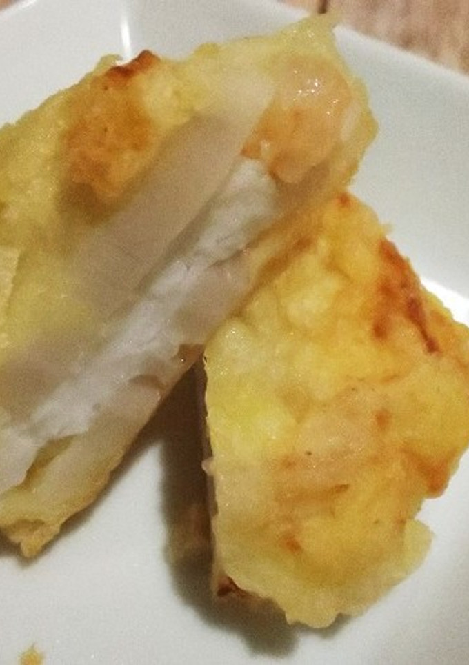 小えびとはんぺんの蓮根はさみ揚げ-レシピのメイン写真