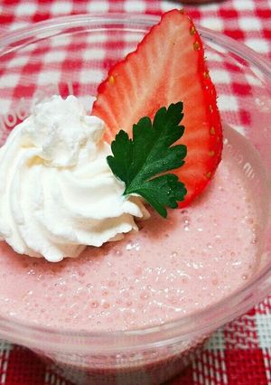 低糖質いちごムース-レシピのメイン写真
