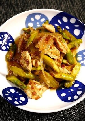 簡単！ささみとアスパラの梅照り焼き-レシピのメイン写真