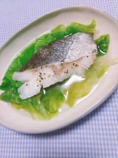 簡単ヘルシー♪タラのレタス蒸し-レシピのメイン写真