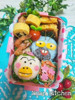 簡単♪『はなかっぱ&がりぞー』キャラ弁-レシピのメイン写真