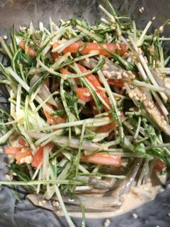 ゴボウとにんじんと水菜のマヨサラダ-レシピのメイン写真