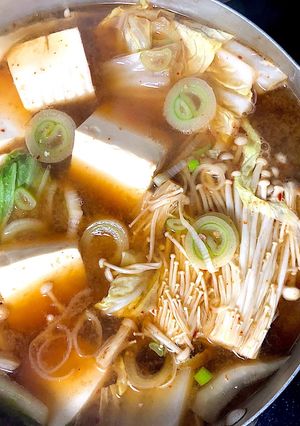 超簡単!韓国のあったまるお味噌汁❤︎-レシピのメイン写真