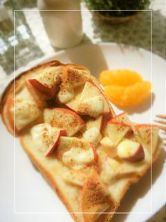 爽やかレモン風味❀りんごのチーズトースト-レシピのメイン写真