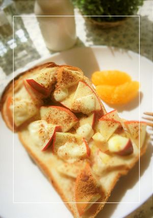 爽やかレモン風味❀りんごのチーズトースト-レシピのメイン写真