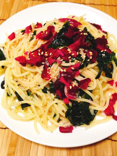 【冷製】わかめとおろしの塩麹パスタ-レシピのメイン写真