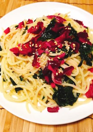 【冷製】わかめとおろしの塩麹パスタ-レシピのメイン写真