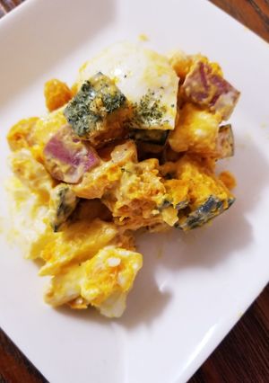 ハニーバターで作るかぼちゃサラダ♪-レシピのメイン写真