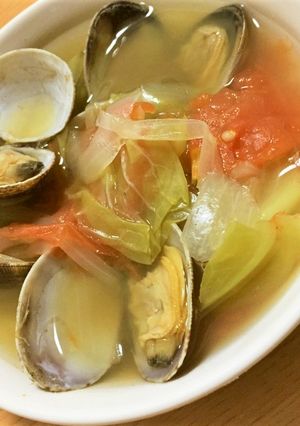 あさりと春野菜の蒸し煮-レシピのメイン写真