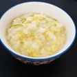 5分で簡単 白だしで卵とネギのお粥