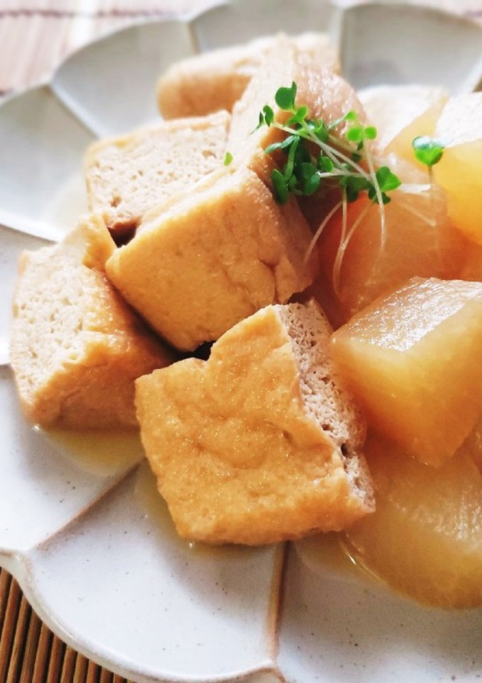 簡単で美味しい栃尾揚げと大根の煮物♡-レシピのメイン写真