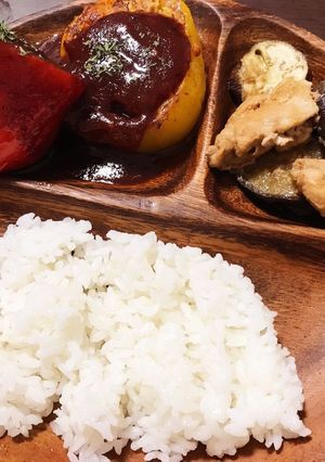 簡単！オシャレなパプリカの肉詰め★-レシピのメイン写真