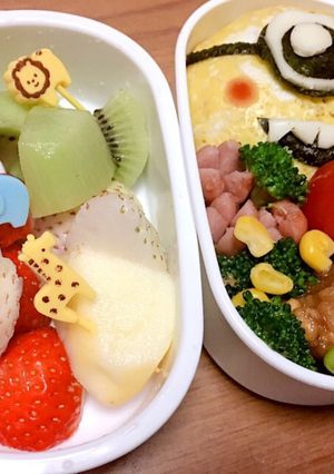ミニオン3歳遠足弁当-レシピのメイン写真