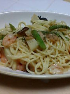 竹の子と海老の スパゲッティ-レシピのメイン写真