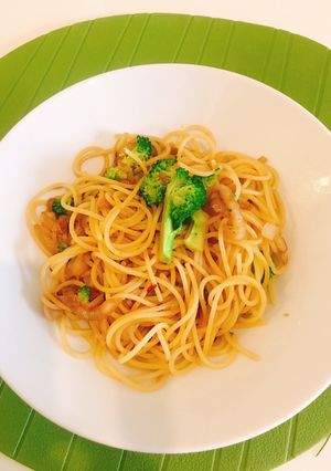 和風ペペロンチーノ醤油味激安簡単具材野菜-レシピのメイン写真