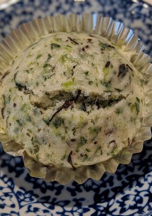離乳食：ほうれん草とひじきの米粉蒸しパン-レシピのメイン写真