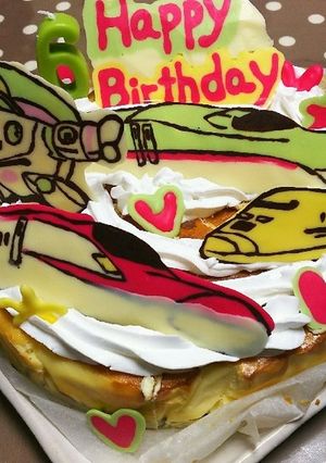 ﾁｮｺﾌﾟﾚｰﾄ 新幹線-レシピのメイン写真