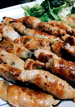 美味しいと家族も絶讃♡わかめの豚肉巻き✨-レシピのメイン写真