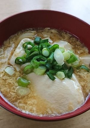 超簡単!!豆腐のとろみかきたま汁☆時短！-レシピのメイン写真