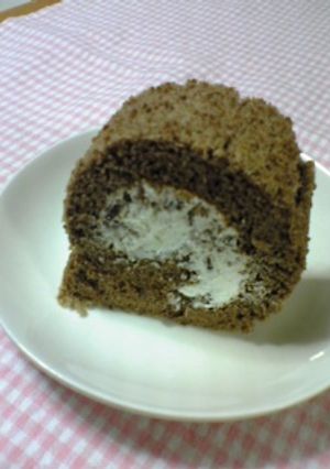 ココア♡板チョコロールケーキ-レシピのメイン写真