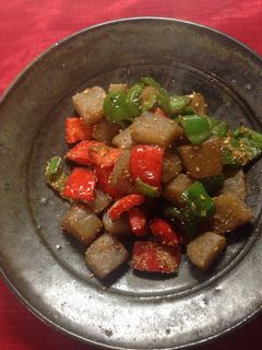 こんにゃくピーマンパプリカのお惣菜-レシピのメイン写真