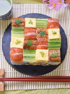 雑穀米 華やか モザイク 寿司-レシピのメイン写真