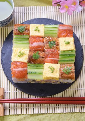 雑穀米 華やか モザイク 寿司-レシピのメイン写真