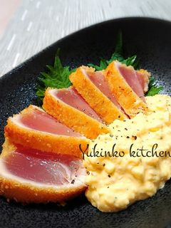 マグロのレアカツ☆わさびタルタル添え-レシピのメイン写真
