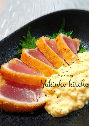 マグロのレアカツ☆わさびタルタル添え-レシピのメイン写真