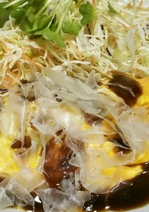 三分で山芋とろとろとんぺい焼き-レシピのメイン写真