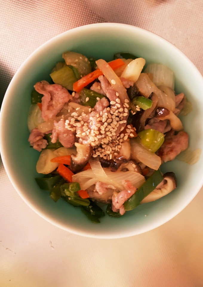 豚こまと野菜のピリ辛回鍋肉風-レシピのメイン写真