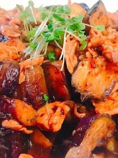 茄子と豚肉、エリンギの中華風味噌炒め-レシピのメイン写真