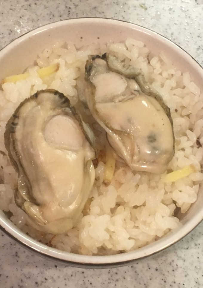 カキの炊き込みご飯（白だし）-レシピのメイン写真
