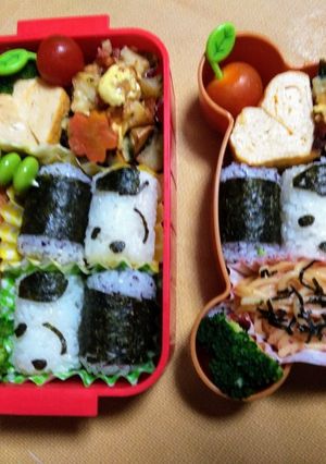 簡単♡スヌーピーキャラ弁-レシピのメイン写真