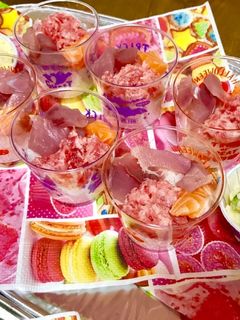パーティーに!簡単ちらし寿司カップ-レシピのメイン写真