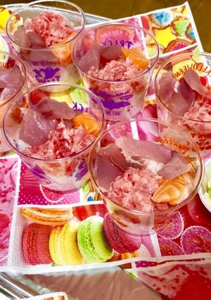 パーティーに！簡単ちらし寿司カップ-レシピのメイン写真