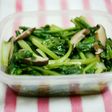 かぶの葉と椎茸の煮浸し