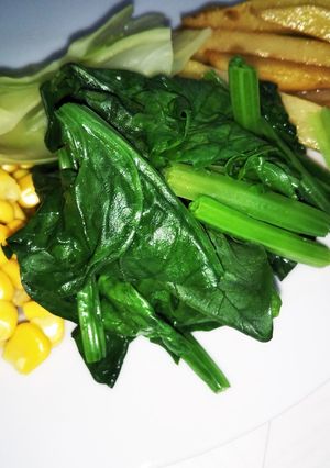 付け野菜に♪ほうれん草茹でただけ-レシピのメイン写真