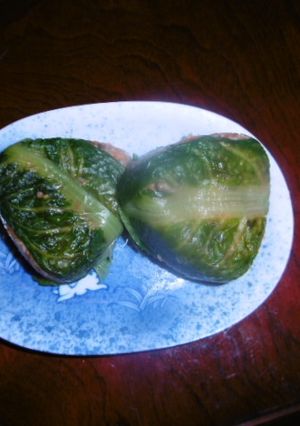 ロメインおにぎり-レシピのメイン写真