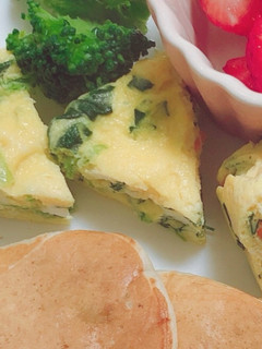 【離乳食】電子レンジで野菜オムレツ-レシピのメイン写真