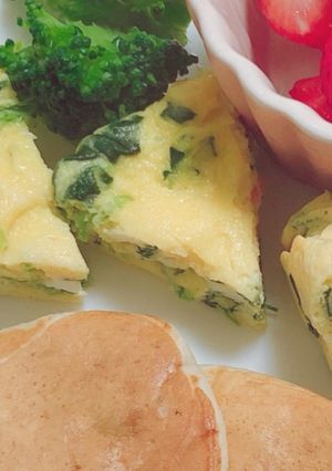【離乳食】電子レンジで野菜オムレツ-レシピのメイン写真