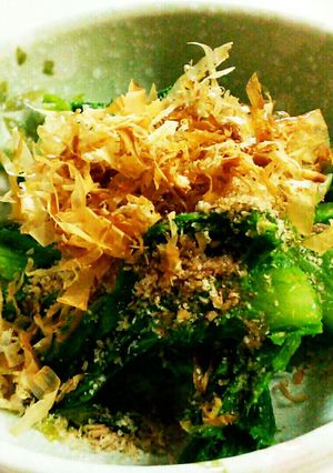 簡単わさび菜のゴマおかかのお浸し-レシピのメイン写真
