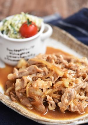 豚こま切れ肉と玉ねぎの生姜焼き-レシピのメイン写真
