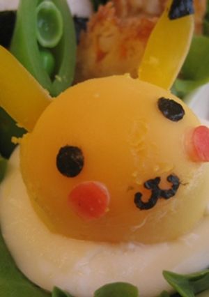ゆで卵でピカチュウ♪キャラ弁おかず-レシピのメイン写真