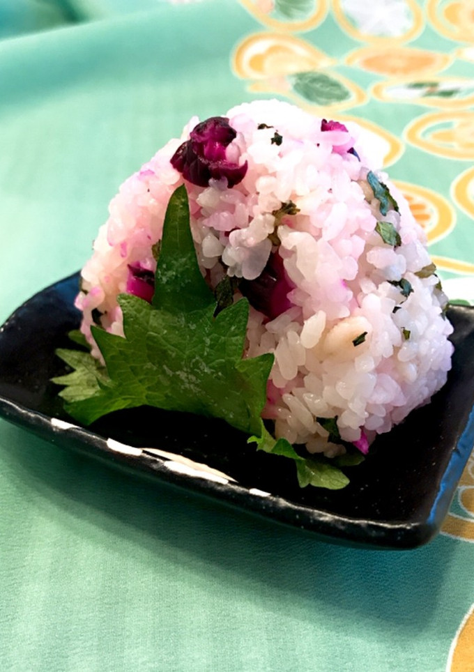 大葉 と しば漬け の おにぎり-レシピのメイン写真